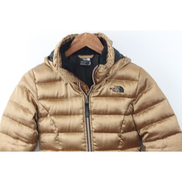 The North Face Girls Jacket 550 Fill Gotham Down Copper Gold Size M - Picture 4 of 16